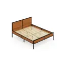 Кровать Solarius Kr120loft-olha-black 125 x 90 x 206 см сосна цвет черный