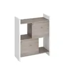 Стеллаж с полками Мэрдэс СТЛ-ЗН 70x85x32 см нагрузка до 15 кг ЛДСП цвет белый/нельсон