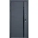 Входная дверь Diva ДХ-45 205x86см левый черный кварц/Д7 софт шампань