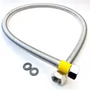 Сильфон для газа в оплётке Tuboflex в оплетке ПВХ 1/2"x1.0 м внутренняя-внутренняя резьба