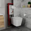 Комплект BAUEDGE Q111300-BS0001-HQ5-Q00010 6 в 1: инсталляция PRO, унитаз безободковый Stil Hurricane-5, сиденье быстросъемное микролифт, кнопка Dream