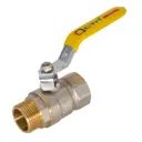 Кран шаровый для газа СТМ Газ 1/2" гайка-штуцер рычаг