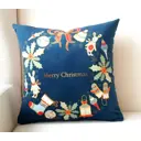 Наволочка декоративная Zaberite Рождественский венок 00744Н, 40x40 см