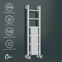 Полотенцесушитель водяной лестница Onix Classic pro white 80x20 см нижняя подводка нержавеющая сталь цвет белый