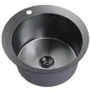 Мойка для кухни врезная Ml PRO50 50x50 см глубина чаши 20 см нержавеющая сталь цвет черный