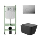 Комплект инсталляция с унитазом Alentori ALS.SIS1101.CRQ0140 цвет черный