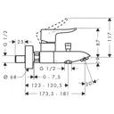 Смеситель для ванны Hansgrohe 31480000