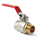 Кран шаровой прямой Pro Aqua FWL53-M40-F40xb DN40 PN6 1 1/2" НР-ВР латунь ручка рычаг