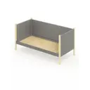 Кровать Solarius Тахта сплошное основание svetser100-190van-full 110 x 101 x 200 см дерево цвет светло-серый, ванильный