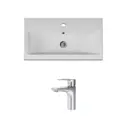 Раковина для тумбы со смесителем AM.PM M90WCC0752WG-F90A02100 GEM 75 см цвет хром