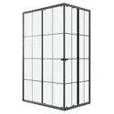 Душевой уголок Niagara Eco NG-1012-14QKL прямоугольник 120x80см черный профиль эффект стекла прозрачное закаленное стекло