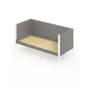 Кровать Solarius Тахта сплошное основание svetser80-160bel-full 90 x 101 x 170 см дерево цвет светло-серый, белый