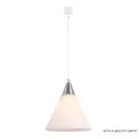 Трековый светильник подвесной под лампу E27 Crystal Lux Clt 0.31 016 wh-cr однофазный цвет серый/серебристый