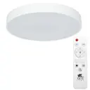Светильник настенно-потолочный светодиодный Arte Lamp Arena Ar_a2661pl-1wh с пультом управления 17.6 м² нейтральный белый свет цвет прозрачный