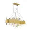 Люстра подвесная St luce Sl1633.213.08 8 ламп 16 м² цвет золото