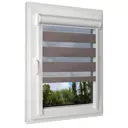 Рулонная штора день/ночь Унистайл LKRZKORI125150, 125x150 см, коричневый