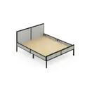 Кровать Solarius Kr120loft-plat-black-full 125 x 90 x 206 см сосна цвет светло-серый