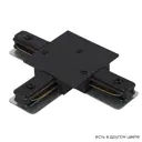 Коннектор Crystal Lux 1408_028 т-образный жесткий для соединения трековых шинопроводов однофазных цвет черный