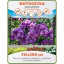 Фотосетка Art ФС254-Л Сирень 2 с установленными люверсами 315x200см