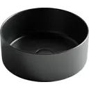 Накладная раковина CERAMICANOVA Element CN6032MB 35.8x35.8 чёрный матовый круглая