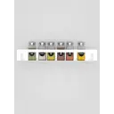 Полка Electriclight 41.5x6.5 см металл цвет белый полуматовый
