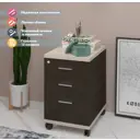 Тумба офисная 3 ящика ТС-2 КВ 40x50x64 см ЛДСП цвет венге