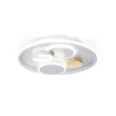Люстра потолочная светодиодная Ambrella light Fl4803 с пультом управления 12 м² нейтральный белый свет цвет серый/серебристый