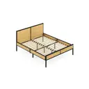 Кровать Solarius Kr120loft-lak-black-orto 125 x 90 x 206 см сосна цвет черный