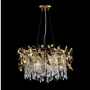 Люстра подвесная Crystal Lux Romeo sp6 gold d600 6 ламп 14 м² цвет золото