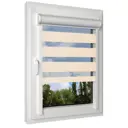 Рулонная штора день/ночь Унистайл RKRZBEZH038135, 38x135 см, бежевый