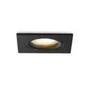 Светильник точечный встраиваемый светодиодный Ambrella Light Tn102456 2 м² под отверстие 6.3 см цвет черный