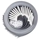 Лемали для вертикальных жалюзи Унистайл LAMTESER240140, высота 140 см, 30 штцвет темно-серый