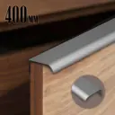Мебельная ручка-профиль L=400 мм м/о 256 мм серый комплект 4 шт