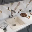 Мойка для кухни Mixline NL-TM14 53x53 см глубина чаши 190 см искусственный камень цвет бежевый