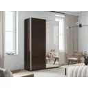 Шкаф-купе Мебельная компания е1 550597 230x140х57 см 8 полок лдсп цвет венге