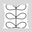 Подушка декоративная Zaberite Белый лист на белом 4008, 40x40 см