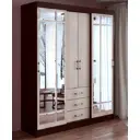 Шкаф-купе Бтс 220x170x61 см 6 полок ЛДСП цвет венге, дуб лоредо