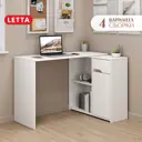 Письменный стол Letta L4014.02.03/01 45x75x110 см лдсп цвет белый