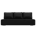 Диван Лига диванов Приам 205x85x91 см эко-кожа цвет черный