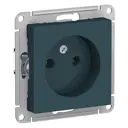 Силовая розетка встраиваемая Systeme electric AtlasDesign ATN000841 цвет зеленый