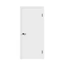 Комплект межкомнатной двери Velldoris Flat глухая 200x80см ПВХ цвет белый с коробом и наличниками