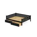 Кровать Solarius Tahta180-190ser-2yash 190 x 63 x 200 см сосна цвет серый
