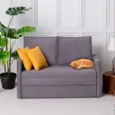 Диван раскладной Cityhd Прямой диван 133x85x78 см велюр цвет серый