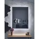Зеркало для ванной ALFA MIRRORS Ek-68AVzVh с подсветкой прямоугольное 60x80см, бесконтактное управление, подогрев
