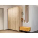 Шкаф распашной Мебельная компания е1 LCKS2_GL_2M1_1600_S 162x220x52.5 см сонома ЛДСП