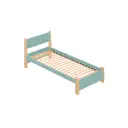 Кровать Solarius Мишка орто основание 100 x 80 x 210 см дерево цвет тиффани;лакированный