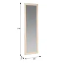 Зеркало с рамой Ifers 118x34 см Селена слоновая кость