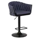 Барный стул Dobrin Leon LM 55x110x49 см текстилен цвет синий