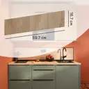Фасад для кухонного ящика под духовку Сантьяго 59.7x16.7 см Delinia ID ЛДСП цвет коричневый