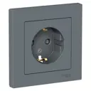 Розетка встраиваемая Systeme electric Серия отсутствует ATN000744 с заземлением цвет серый